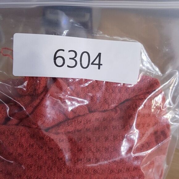 WE THE FREE PEOPLE Womens Top Small Mauve Pullover Tunic Cowl Neck Waffle Knit - Picture 7 of 7